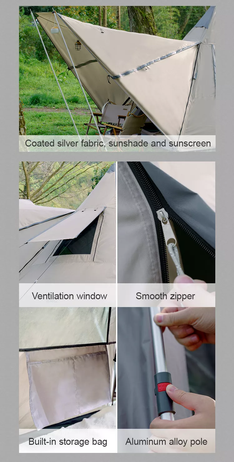 Cheap Goat Tents HOMFUL New Arrival Wholesale Waterproof Camping Tents Steeple Tent Outdoor Tents   